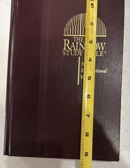 NIV Rainbow Study Bible 1996 Hardcover 1,584 Pgs 1984 Text Bold Line CLEAN