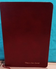 1978 RYRIE STUDY BIBLE KING JAMES VERSION BURGUNDY LEATHER Moody Press Boxed