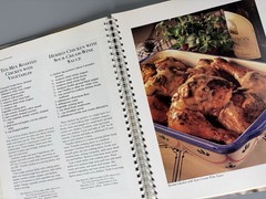 Lot of 2 Low-Fat Ways to Cook Pasta AND Chicken 1990s vtg HC Metal Spiral Bound