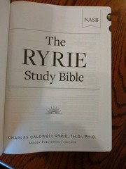 NASB Ryrie Study Bible~ Burgundy Genuine Leather ~Indexed Red letter