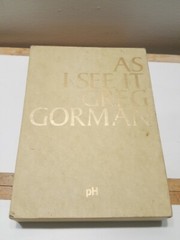 As I See It by Greg Gorman (Hardcover) Signed READ ALL