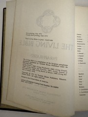Vintage 1973 The Living Bible Paraphrased Hardcover Tyndale Christian Scripture