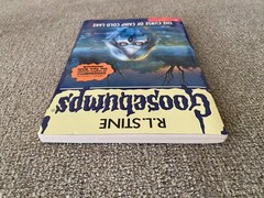 LN 1st print Goosebumps #56 The Curse of Camp Cold Lake w/att bookmark & cards