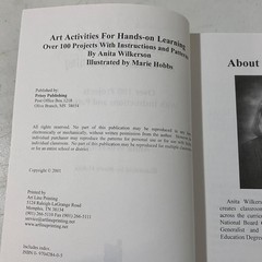 Art Activities for Hands On Learning Paperback Anita Wilkerson Homeschool 2000s