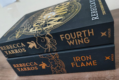 Iron Flame + Fourth wing by Rebecca Yarros Paperback 2 books set