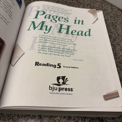BJU Reading 5, Pages in My Head, 2nd Ed.