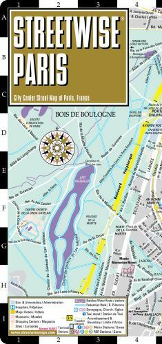 Streetwise Paris Map – Laminated City Center Street Map of Paris, France (Miche