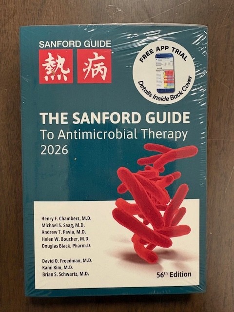 The Sanford Guide to Antimicrobial Therapy 2026 Pocket Edition BRAND NEW SEALED