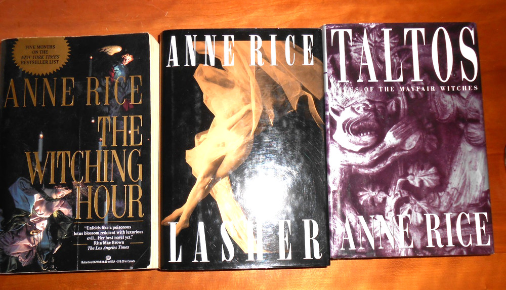 ANNE RICE Mixed Set 3 Mayfair Witches Trilogy 1 1st/1st 1 exlib – 2HC/DJ TPB GC