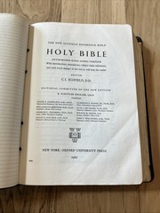 1967 Oxford New Scofield Reference Bible Looseleaf KJV Loose Leaf Binder O9381x