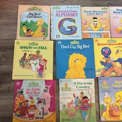 Lot Of 12 Sesame Street Children’s Books Mixed Titles PB HC Elmo Ernie Big Bird