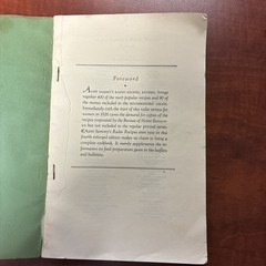 Cookbook 1931 Aunt Sammy’s Radio Recipes Revised USDA Home Economics