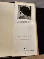 SIGNED Lasher by Anne Rice 1st Edition First Printing 1993 Personalized