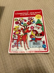 Vtg Landolls Christmas Stocking Coloring Book – 5 remaining pages