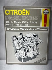 Haynes – Citroen Diesel Engine 1.9 & 1.7 Litre – Owners Workshop Manual