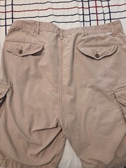 Mens Levi Strauss Cargo Waterless 100% Cotton Shorts 36 Waist (Beige)