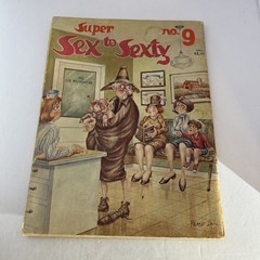 Vintage Pierre Davis, Super Sex To Sexty #25 And #9 Adult Humor, Comic Lot Of 2￼