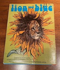 Lion and Blue by Robert Vavra 1974 Book, beautifully Illustrated by Fleur Cowles