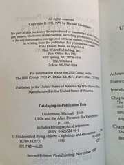 UFOS & THE ALIEN PRESENCE SIX VIEWPOINTS By Michael Lindemann Roswell NM UAPs PB