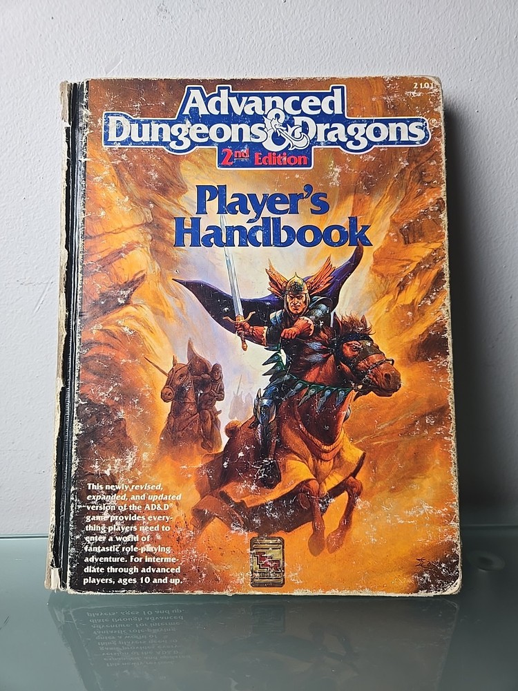 Advanced Dungeons & Dragons Players Handbook 2nd Edition Hardcover TSR 1989 2101