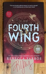 SIGNED Rebecca Yarros Fourth Wing Holiday Edition 1st Ed SIGNED Sprayed Edge NEW