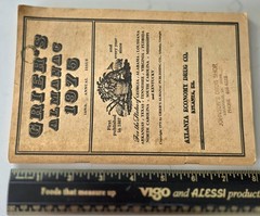 Grier’s Almanac 1975 Magazine Book 169th Annual Issue 112 pages (tight) Age disc