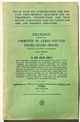 Congressional Subcommittee Hearings and Reports – Vietnam/Indochina