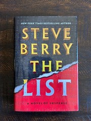 The List by Steve Berry Hardcover Thriller Novel First Edition Very Good