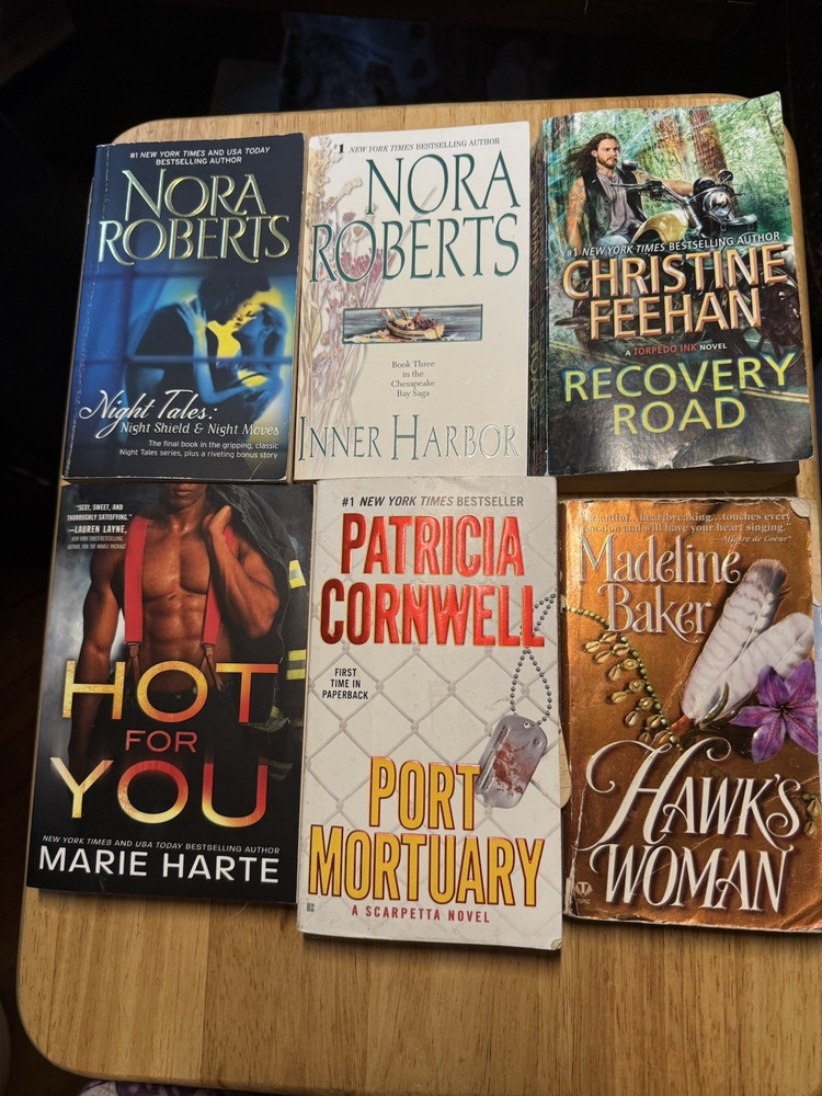Lot of 6 Paperback Books, Different Authors,