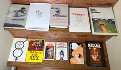 Vintage 1970s Erotica Sexology Book Lot 10 Books Joy of Sex Sensual Massage