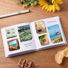12 Pack White Hardcover Blank 5X5 Inch, Hardcover Blank for Students to Write