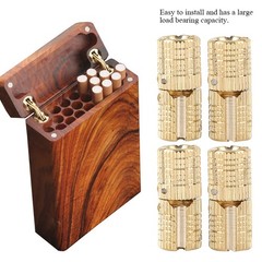 4Pcs/pack Copper Brass Cabinet Gift Box Concealed Barrel Hinge 8mm 180° Opening