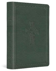 ESV Value Large Print Compact Bible (Trutone, Quiet Forest, Celtic Cross Design)