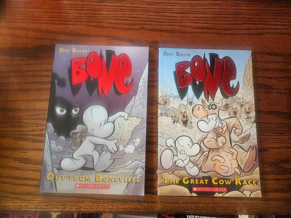 Bone By Jeff Smith Books lot Of 2 Volumes 1 & 2