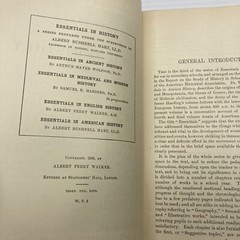 Antique History Book Essentials in English History Albert Perry Walker 1905 HC