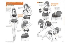 How to Draw Muscle Girls Illustration Book Manga Sketch Technique Japanese Text