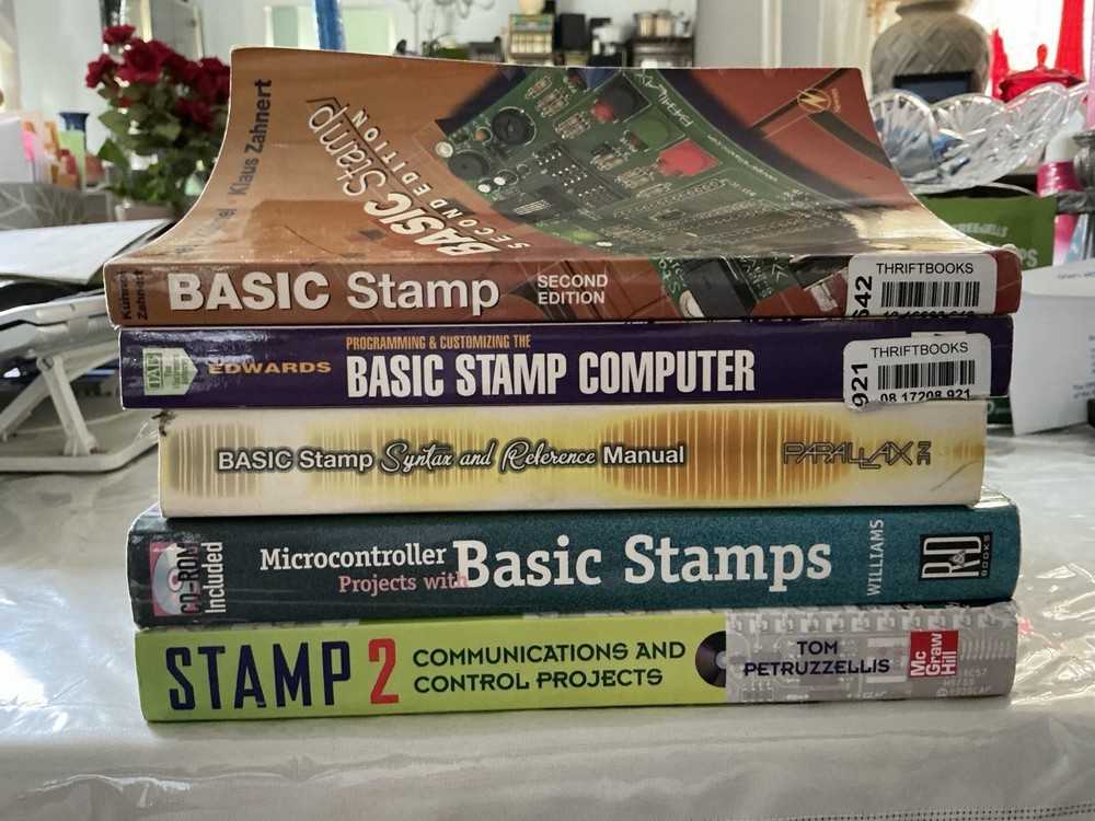 BASIC Stamp Microcontroller Book Bundle- Programming and Reference Manuals