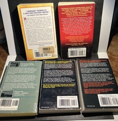Margaret Truman Paperback Murder Mystery Books, Set Of 5~4 Set In Washington DC