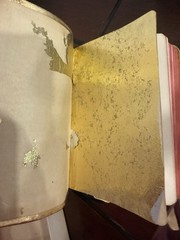 vintage Holy Bible authorized KJV LIMP GOLD LEATHER BINDING INDIA PAPER READ