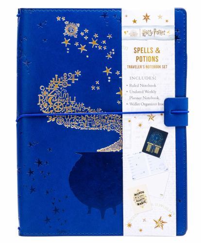 Harry Potter: Spells and Potions Traveler’s Notebook Set: (Refillable Notebook)
