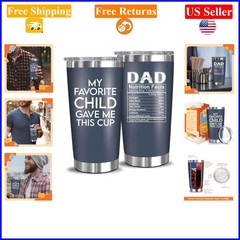 20 Oz Insulated Stainless Steel Dad Tumbler – Navy, Gift for Fathers