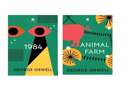 Animal Farm and 1984 by George Orwell – 2 NEW Paperback Books Set