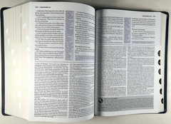 KJV Study Bible Black Genuine Leather Full Color Edition Indexed King James VG