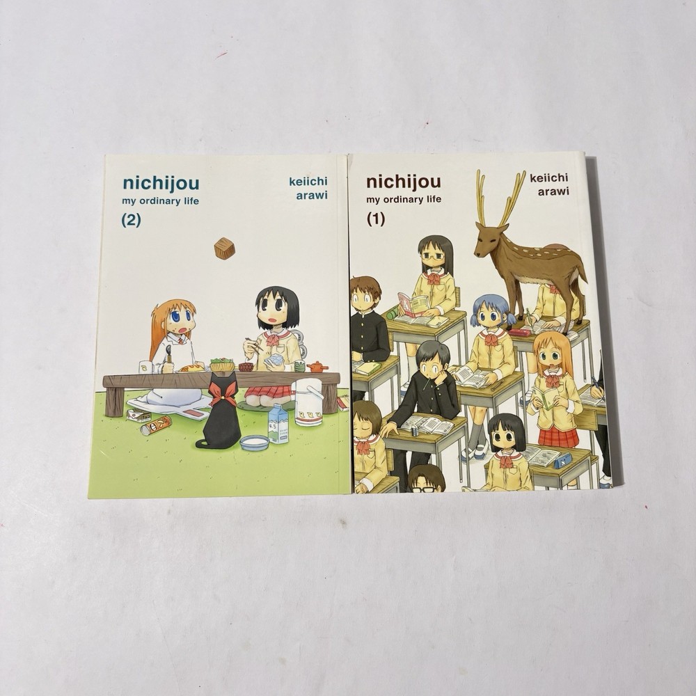 Nichijou Manga Volumes 1 & 2 Manga Comics Arai Keiichi Kadokawa