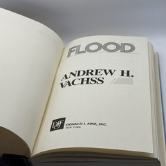 Flood by Andrew Vachss (1985, HCDJ) TRUE 1st ed 1st print