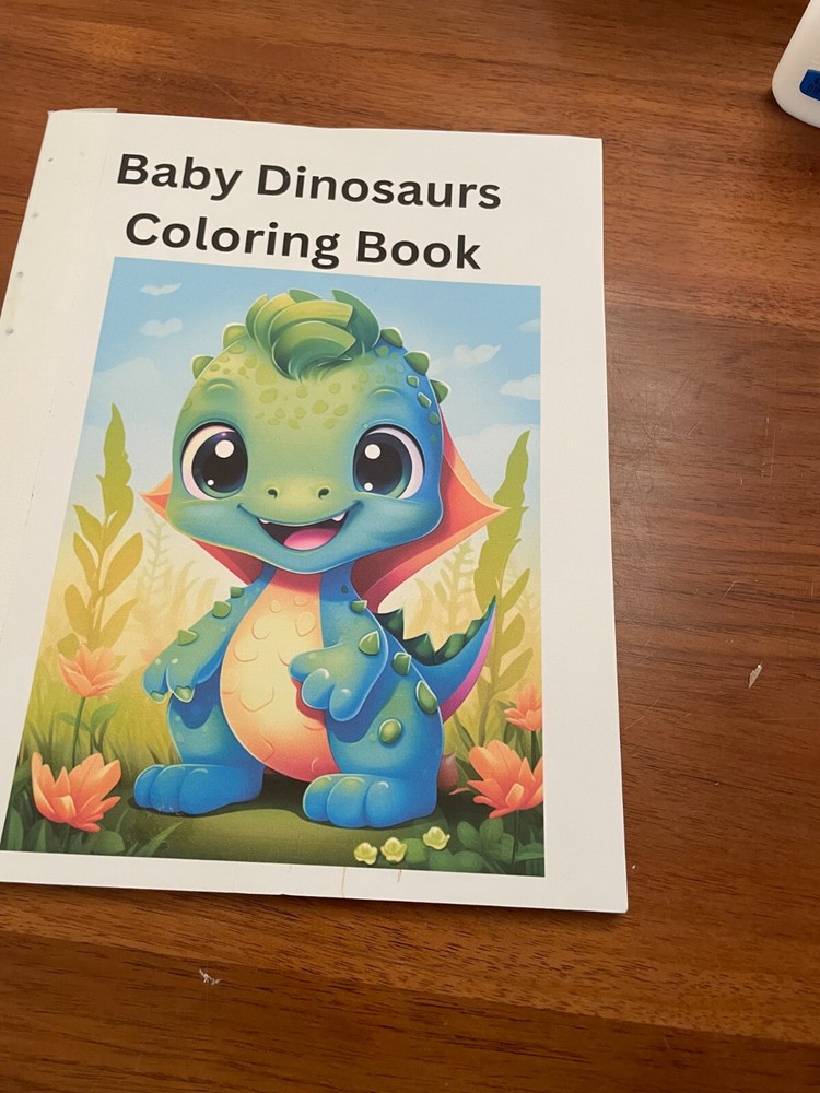 NEw Baby Dinosaur Coloring Book – Fun & 5. Spiral Bound Coloring Book