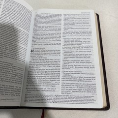 Holy Bible Tyndale Slimline Reference Edition ~ 2004 Bonded Leather Burgundy NLT
