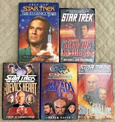 Bundle Lot of 5 Star Trek Books HCDJ Pocket Books 1st Editions Different Authors