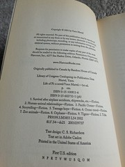 LIFE OF PI by Yann Martel. First Edition