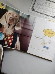 My Town By William Wegman Book [SIGNED 1st Edition] With COA